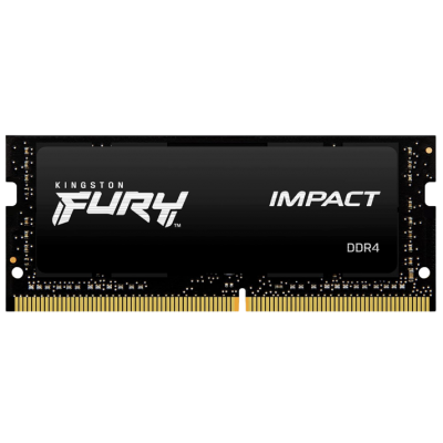 MEMORIA RAM SODIMM KINGSTON FURY IMPACT 8GB DDR4 2666MHZ CL15 NEGRO KF426S15IB 8