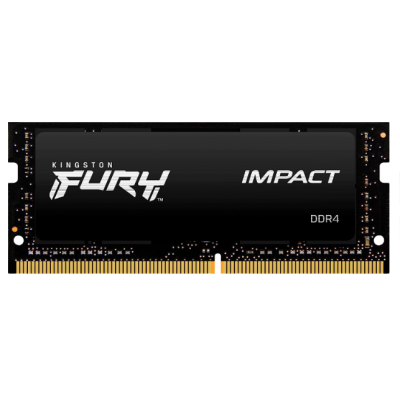 MEMORIA RAM SODIMM KINGSTON FURY IMPACT 16GB DDR4 2666MHZ CL15 NEGRO KF426S15IB1 16
