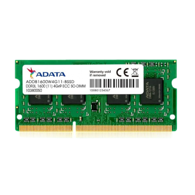 MEMORIA RAM SODIMM ADATA 4GB DDR3L 1600MHZ BAJO VOLTAJE ADDS1600W4G11 S