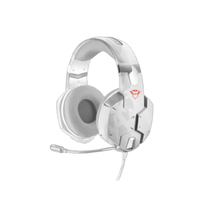 AUDIFONOS TRUST GXT (20864) 322W CARUS GAMING HEADSET SNOWCAMO,3.5MM 3 Y 4 PINS,PC, XBOX,PS5,SWITCH