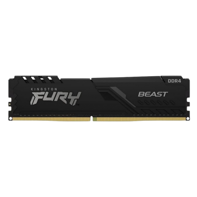 MEMORIA RAM DIMM KINGSTON FURY BEAST 16GB DDR4 3200MHZ CL16 NEGRO KF432C16BB 16