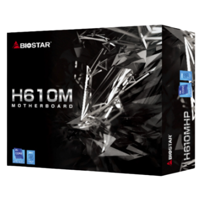 MB BIOSTAR H610MHP INTEL CORE 12A 13A GEN 2DDR4 64GB 1866 A 3200MHZ PCIE M.2 3.0 32GBS H610MHP