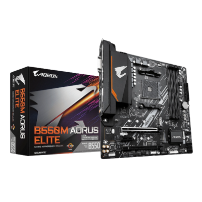 MB GIGABYTE B550M AORUS ELITE MICATX AM4 4DDR4 128GB 2133MHZ A 4733MHZ 1HDMI B550M AORUS ELITE