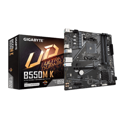 MB GIGABYTE B550M K MICATX AM4 AMD 5000 4000 SERIES 2666HZ 4DDR4 1DP 1HDMI B550M K