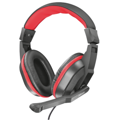 AUDIFONOS TRUST ZIVA (21953) GAMING HEADSET BLACK,3.5MM*2 