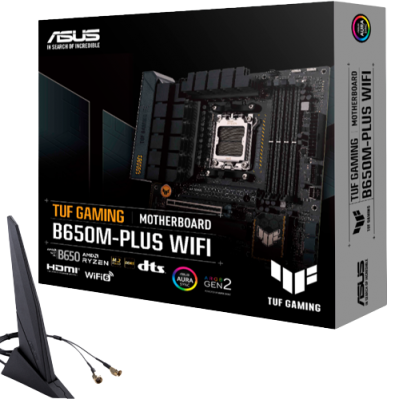 ASUS TUF GAMING B650M PLUS WIFI MATX AM5 LGA 1718 RYZEN 7000 PCIE 5.0 TUF GAMING B650M PLUS WIFI