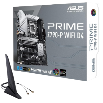 ASUS PRIME Z790 P WIFI D4 ATX WIFI6 4DRR4 28GB 3M.2 PCIE5 1HDMI 1DISPLAYPORT PRIME Z790 P WIFI D4