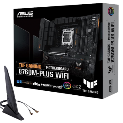 ASUS TUF GAMING B760M PLUS WIFI D4 LGA1700 12 Y 13 GEN 4DDR4 128GB TUF GAMING B760M PLUS WIFI D4