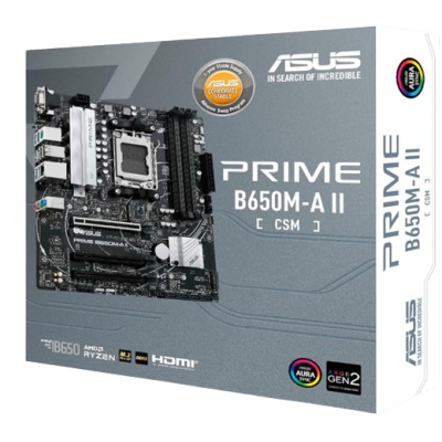 ASUS PRIME B650M A II CSM AMD RYZEN 7000 AM5 128GB 4DRR5 1HDMI 1DP 1 VGA PRIME B650M A II CSM