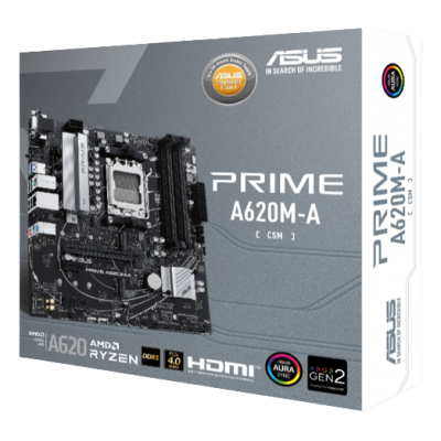 ASUS PRIME A620M A CSM AM5 RYZEN 7000 4DDR5 128GB 1DP 1.4 1DSUB 1HDMI 2.1 2M.2 PRIME A620M A CSM