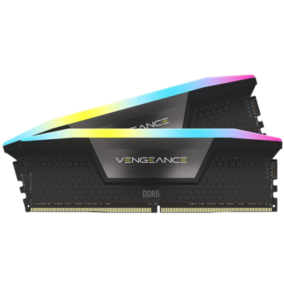  MEMORIA RAM CORSAIR DIMM VENGEANCE RGB DDR5 5200MHZ 32GB KIT 2X16GB C40 CMH32GX5M2B5200C40