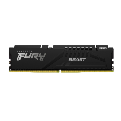 MEMORIA RAM DIMM KINGSTON FURY BEAST 32GB DDR5 4800MHZ CL38 KIT 2X16GB NEGRO KF548C38BBK2 32